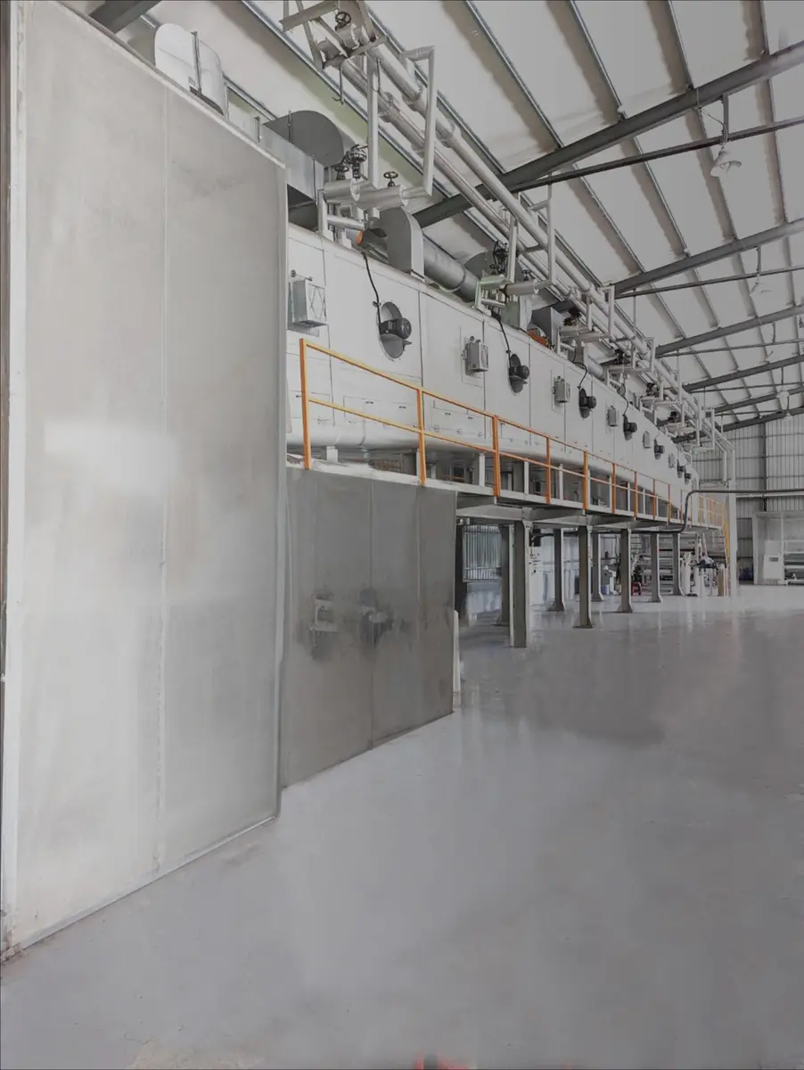 Semiconductor packaging material coating line