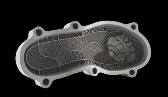 Textured shoe mold design model / 複雜紋理鞋模設計模型